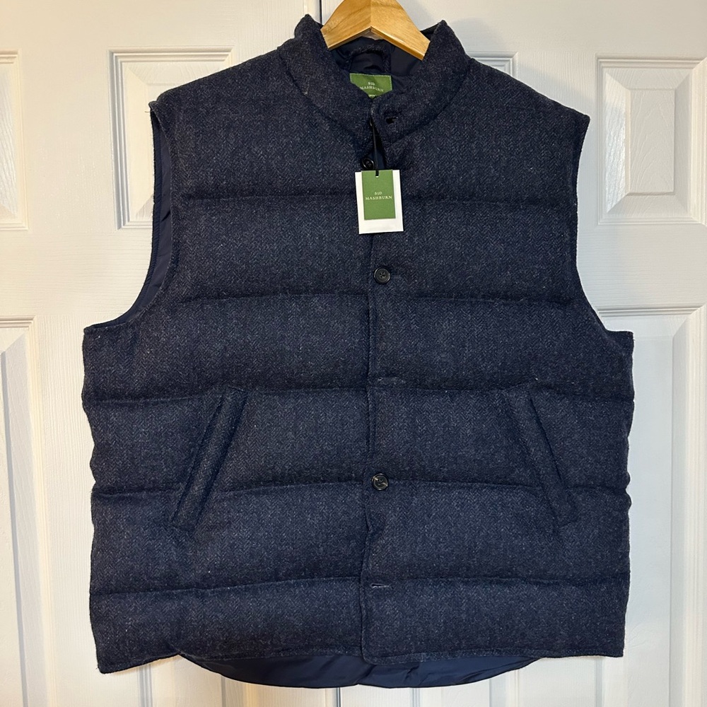 Sid Mashburn | Harris Tweed Cashball Vest | Size XXL